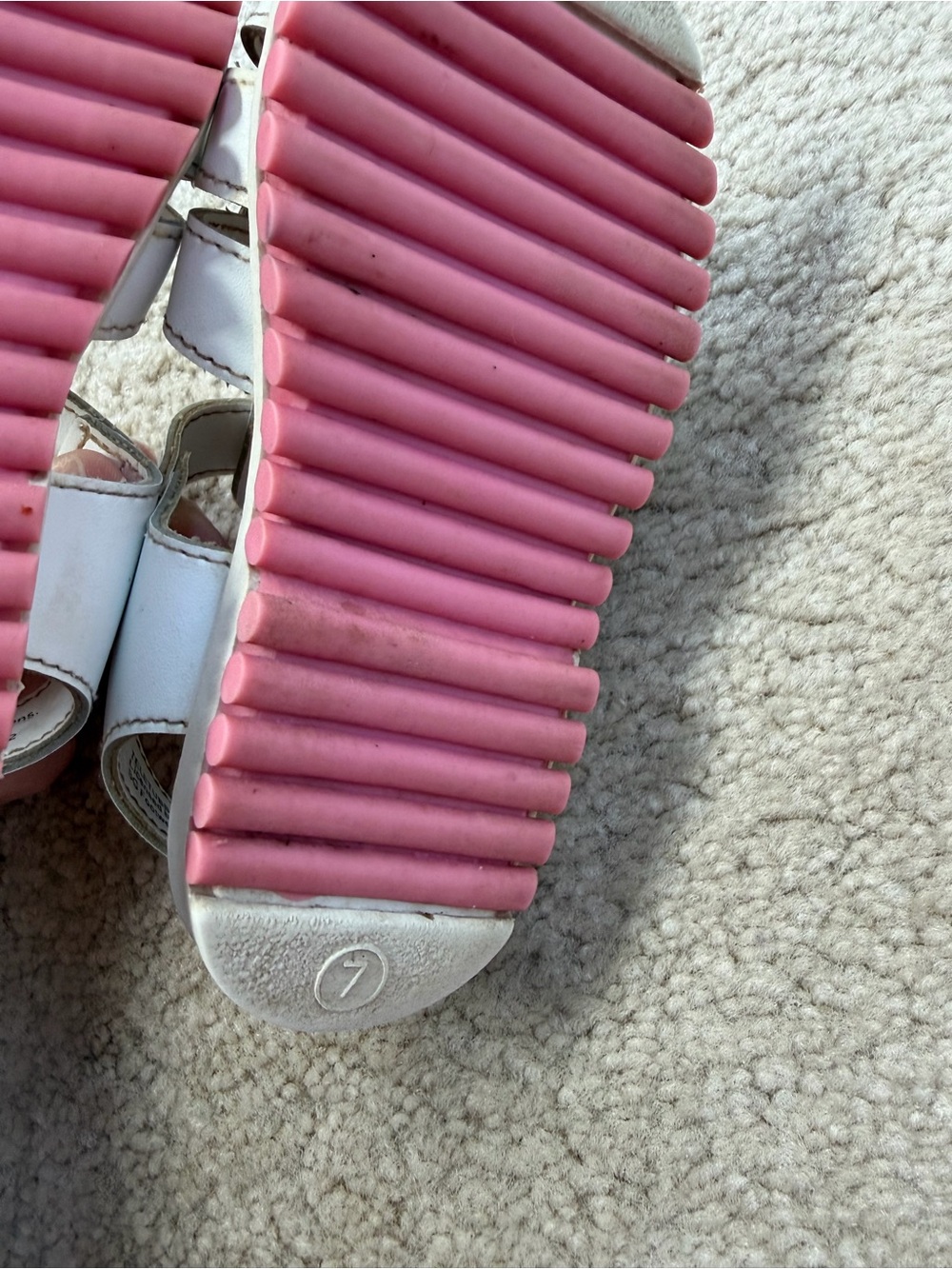 Vintage Y2K 90s Teletubbies Toddler Size 7 White Character Sandals 1999 - Picture 7 of 7
